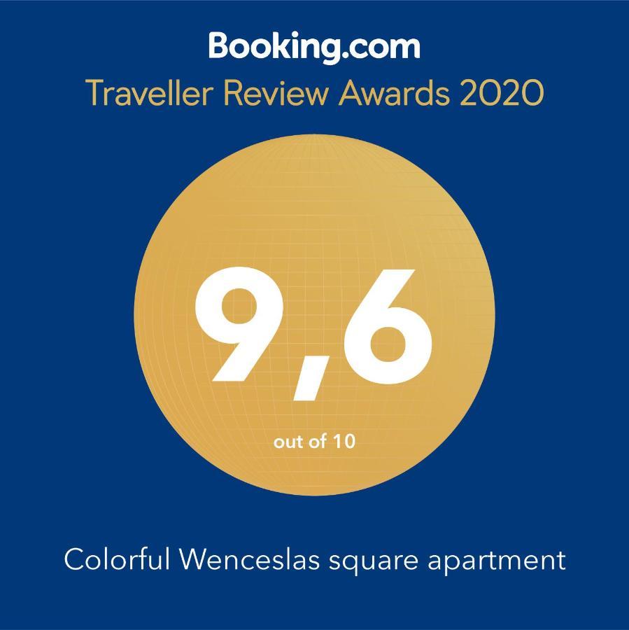 Colorful Wenceslas Square Apartment Praag Buitenkant foto